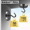 VNDUEEY Cruise Magnetic Hooks, 110 Lbs Heavy Duty Earth Magnets
