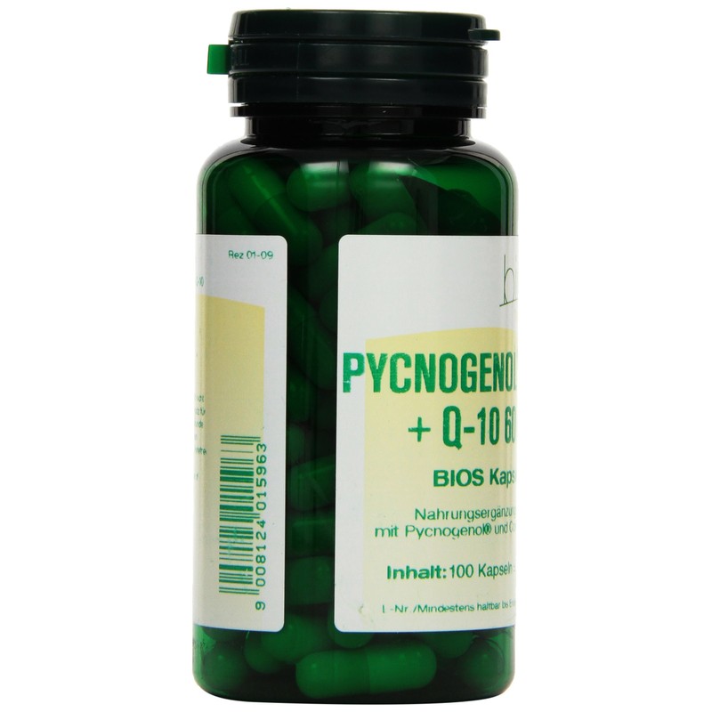 Bios Pycnogenol 30 mg with Q-10 60 mg 100 Capsules