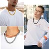 FindChic Curb Chain Men’s Women's Stainless Steel Necklace in Silver