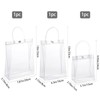 GORGECRAFT 3 Sizes PVC Gift Bags with Handles Clear Tote
