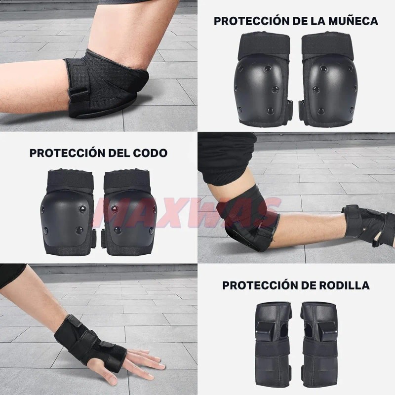 Coderas Rodilleras Protección Casco Patinaje Para Niño,kit 8