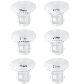 Flange Inserts 21mm 6PC,Compatible with Momcozy S12 Pro/S9 Pro/S12/S9 Wearable Breastpump Cup,Suitable for Medela/Spectra/Elvie/Willow/TSRETE 24mm Shields/Flanges,Reduce 24mm Tunnel Down to 21mm,6pcs