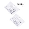 BBTO 24 Pairs Stud Earrings Crystal Pearl Earring Set Ear