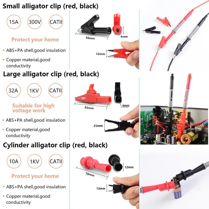 Whole Set Multimeter Test Lead Kits Set Essential Automotive Electronic