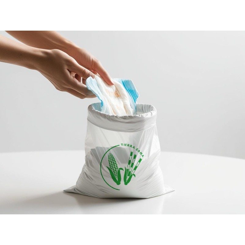 La Cigueña - 180 bolsas biodegradables portátiles para el cuidado