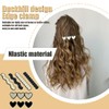 UEIOAVL Haarspangen, 6 Stück französische Haarspangen Liebesherz gewellte Haarspangen aus