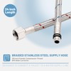 BWE 24-Inch Long Faucet Connector Braided Stainless Steel Supply Hose