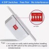 53T Ceiling Fan Wall Remote Control 4DIP Switch for Harbor