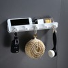 U shaped Household Bathroom Wall Mounted Hook Aluminum Towel Clothes