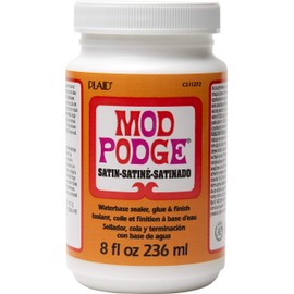 Mod Podge Waterbase Sealer, Glue and Finish (8-Ounce), CS11272 Satin Finish