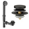 (1 Pack) Yariwiz 1-1/2" Matte Black Bathtub Tub Drain Kit