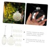 RORPOIR 36pcs Transparent Hollow Christmas Flat Ball DIY Fillable Christmas