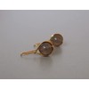 Noble Gold Plated Earrings - Grey Agate