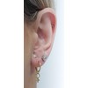 ENTREPLATA 925 Sterling Silver Earrings 24K Gold Plated Symbol for