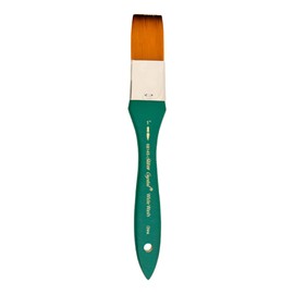 Silver Brush Limited 6814S-1 Crystal Wide Wash Paintbrush for Watercolour, & Acrylic Painting, Size 1 Inch, Short Handle