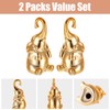 Loving Pair of Elephant Decor Small Gold Elephant Statues for