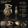 Brass Rocker-Arm Refillable Liquid-Fuel Lighter – Mechanical One-Hand Pocket Lighter