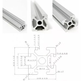ZYLtech 2020 Aluminum T-Slot Aluminum Extrusion - 900mm CNC 3D Printer (Silver)