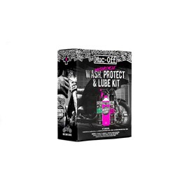 Muc Off Motorcycle Wash, Protect and Lube Kit - Motorcycle Cleaning Kit, Motorcycle Detailing Kit - Includes Motorcycle Cleaner and Chain Lube