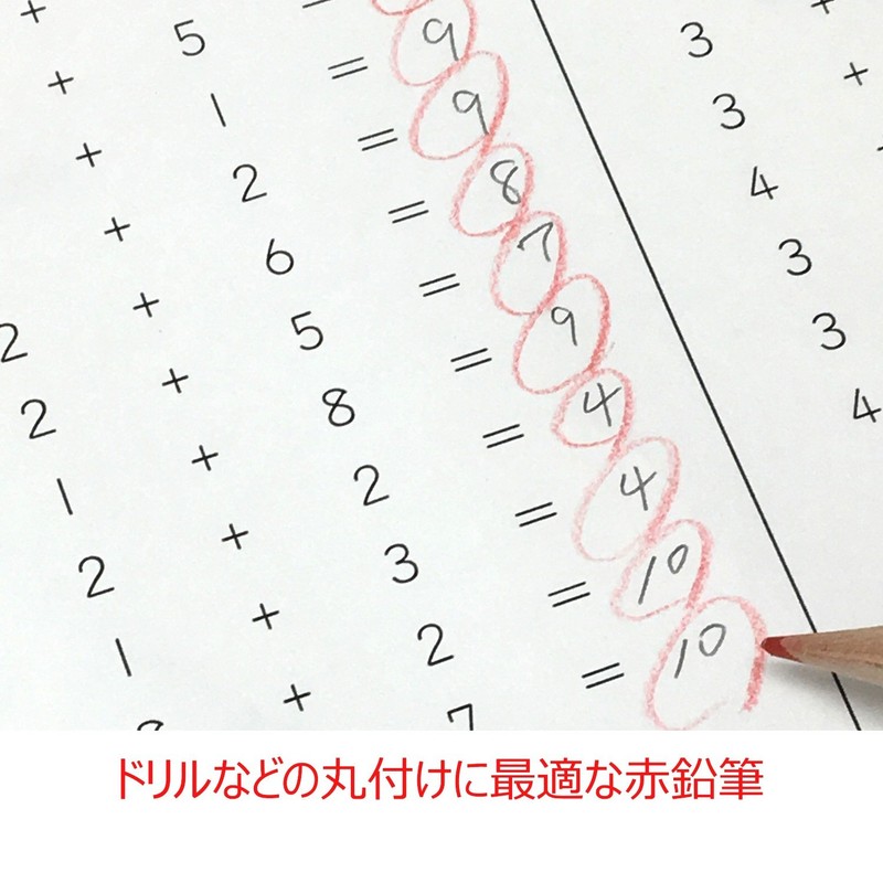 トンボ鉛筆 ippo! 丸つけ用赤えんぴつ 2本入り BCA-260
