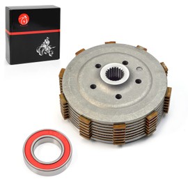 MOTO1988 Clutch Center Inner Hub & Pressure Plate & Clutch Friction Plates Kit For HONDA 400EX 400X TRX400EX TRX 400X TRX400X 2005-2014 22350-HN1-000 22121-HN1-A40