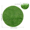 Supvox Artificial Grass Placemats, Round Artificial Grass Mat, Artificial Grass