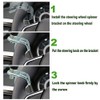 Lunsom Steering Wheel Spinner, Dice Shape Car Turning Wheel Knob