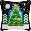 veirousa Snowy Christmas Trees Latch Hook Kits for Adults Kids,