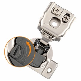 STIANC 2 Pack 1 1/4" Overlay 4D Soft Close Hinges for Face Frame Kitchen Cabinet, Adjustable Closing Speed, Quiet Self-Shut Door, 105 Degree