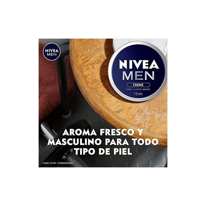 Nivea Men Creme 75ml Crema Humectante Multipropósito Cuerpo Rostro Manos