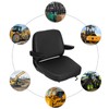 WUSILILU Adjustable Forklift Seat with Armrest, Driver Side Tractor Seat,
