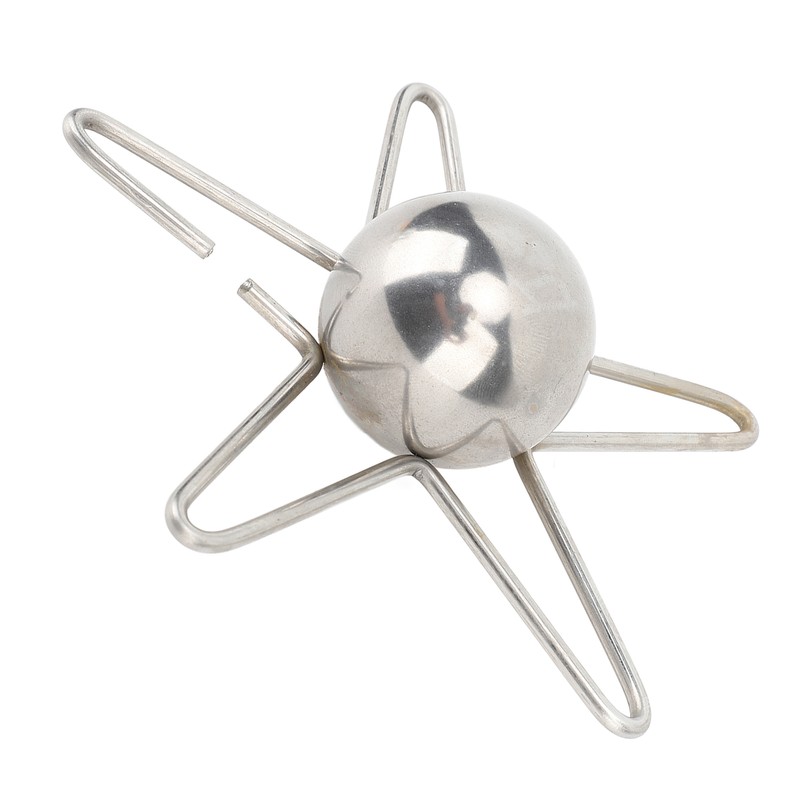 Coffee Cooling Tool with Reusable Metal Ice Sphere Stainless Steel