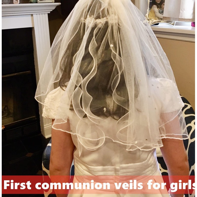 Bridal Wedding Veil Short Communion Veils for Bachelorette Party with