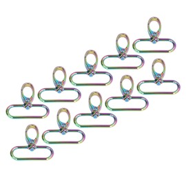 10PCS Keychain Hook 360° Rotation Fine Workmanship Alloy Materials Light Weight Keychain Clip