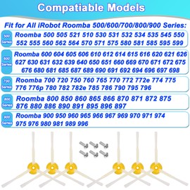 Side Brushes for iRobot Roomba 500 600 700 800 900 Series Replacement Brushes for iRobot Roomba 500 600 700 800 900 Series