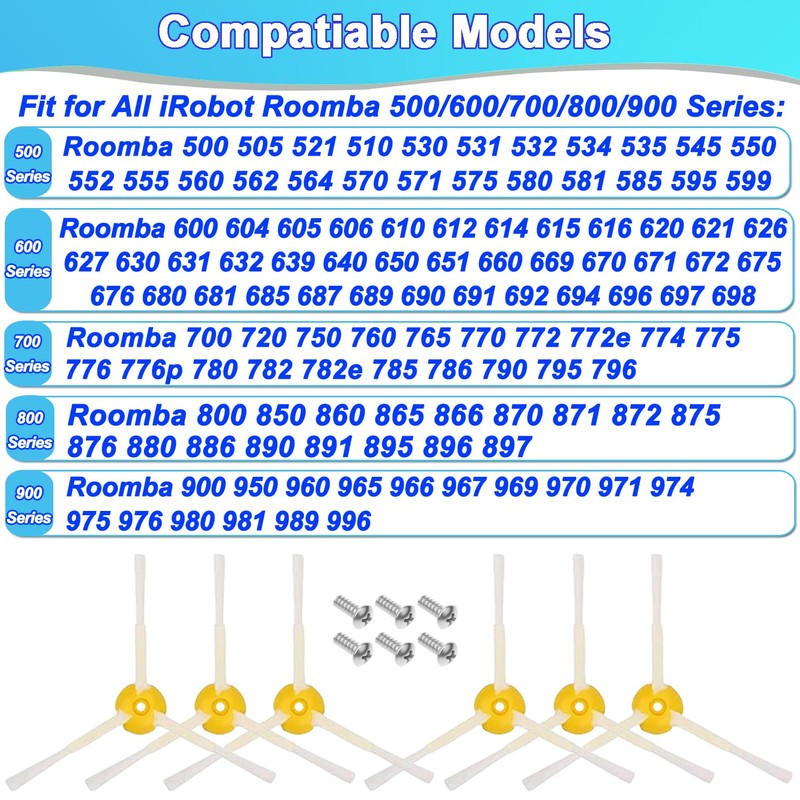Side Brushes for iRobot Roomba 500 600 700 800 900