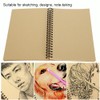 4Pcs Kraft Paper Sketchbook Retro Sketch Pad HandPainted Thick Art