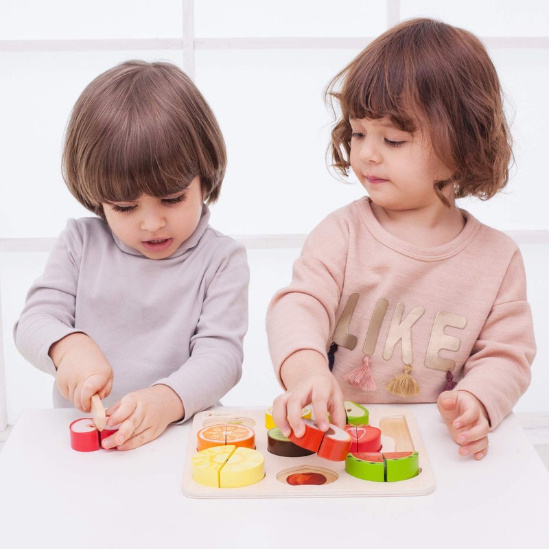 Classic World Cutting Fruit Puzzle Molding Puzzle 1 Year Old