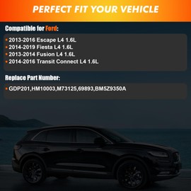 2013-2019 High Pressure Fuel Pump Compatible for Ford L4 1.6L Escape 2013–2016, Fiesta 2014–2019, Fusion 2013–2014, Transit Connect 2014–2016, Replace BM5Z9350A 0261520208