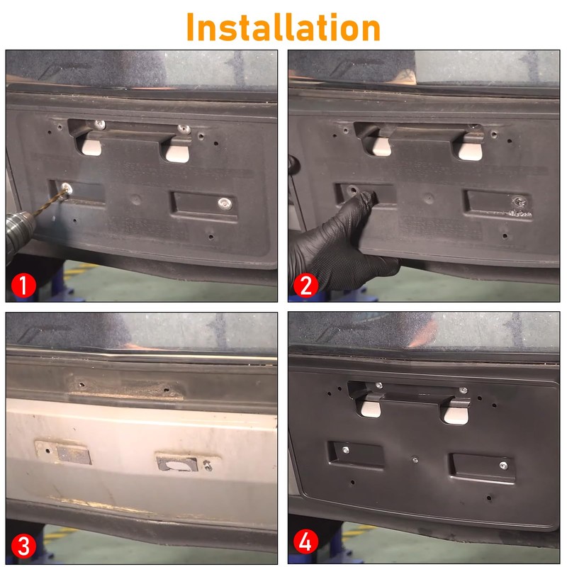 Abodvu Compatible with Chevy Silverado 1500 Front License Plate Bracket