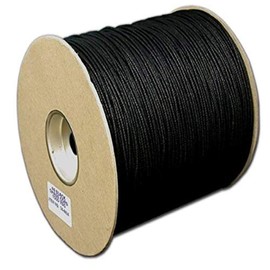 T.W Evans Cordage 34-4404-6 Number-4 1/8-Inch Black Cotton Shade Cord 200-Yard Spool