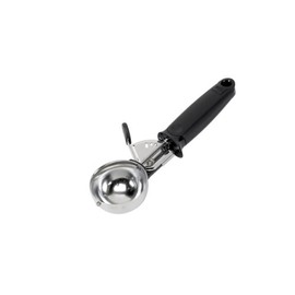 Good Cook Ice Cream Scoop, Deluxe Trigger,Black & Silver,Medium,16660