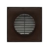 HVAC OV 4 Inch Fit - Black Plastic Vent Cover