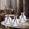 4 Pack Perfume Reed Diffuser Bottle,Empty Big Belly Aromatherapy Essential