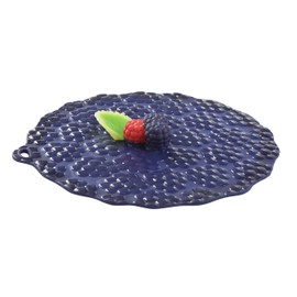 Charles Viancin - Blackberry Silicone Lid for Food Storage and Cooking - 8''/20cm - Airtight Seal on Any Smooth Rim Surface - BPA-Free - Oven, Microwave, Freezer, Stovetop and Dishwasher Safe