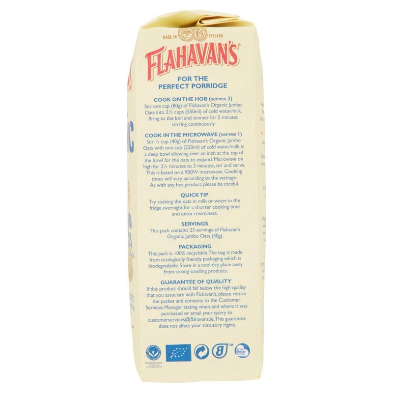 Flahavans Organic Porridge Oats 1kg