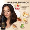 Hair Dye Shampoo Dark Brown, 500 ml Dark Brown Hair