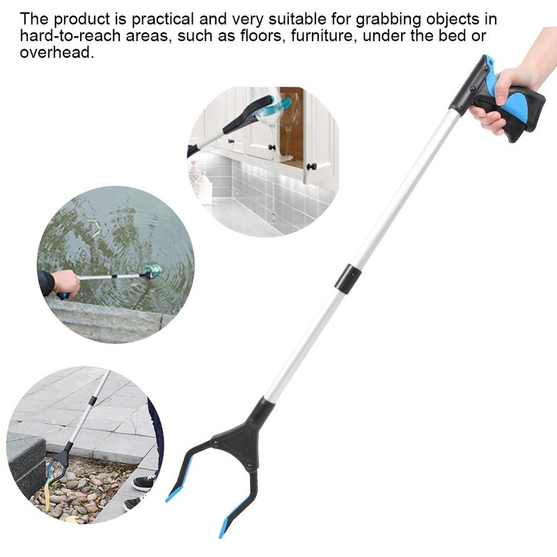 31" Extensor Recogedor De Basura Plegable, Agarrador De Mano Para