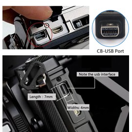 AlyKets USB 2.0 Cable Replacement CB-USB5 USB6 USB8 Cable Data Transfer and Charging Cord for Olympus Tough TG-830 TG-630 TG-860 TG-870, DZ-105, E-330
