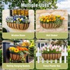 4 Pcs 24" Trough Coco Liner for Planter, 100% Natural